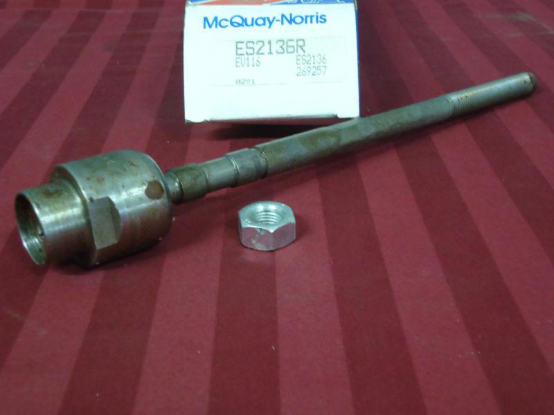 1978-91 chrysler/gm nos inner tie rod socket assembly #es2136r--mcquay norris 