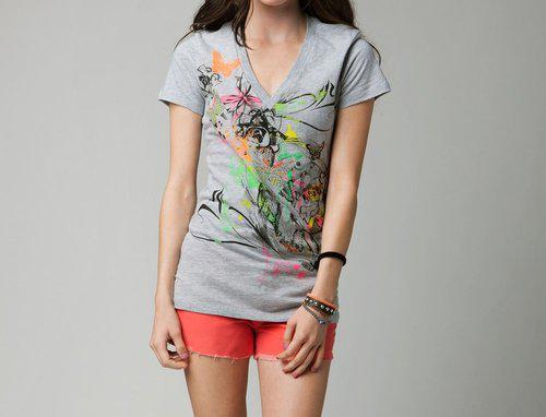 Fox racing womens roadmap v-neck t-shirt 2013