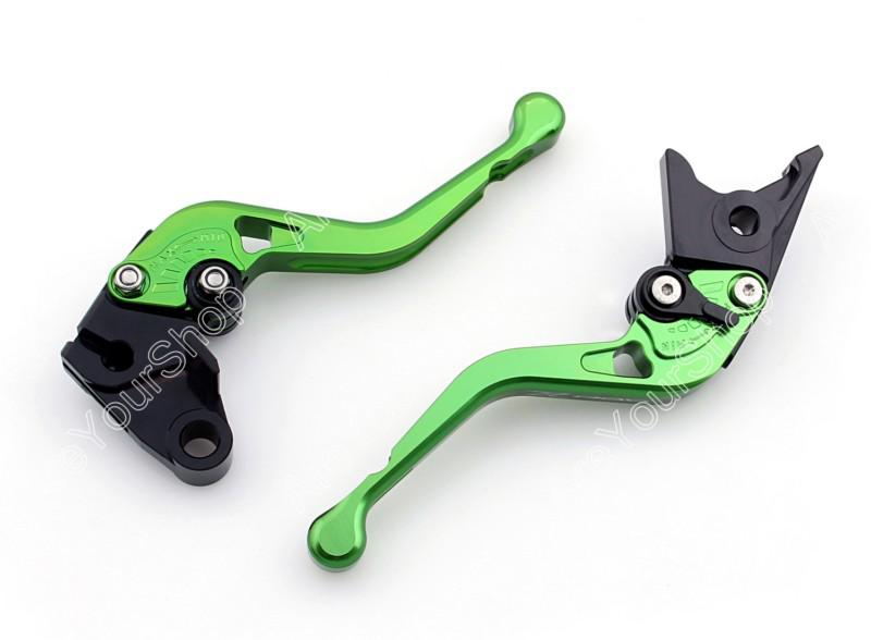 Racing brake clutch levers for kawasaki z800 2013 green