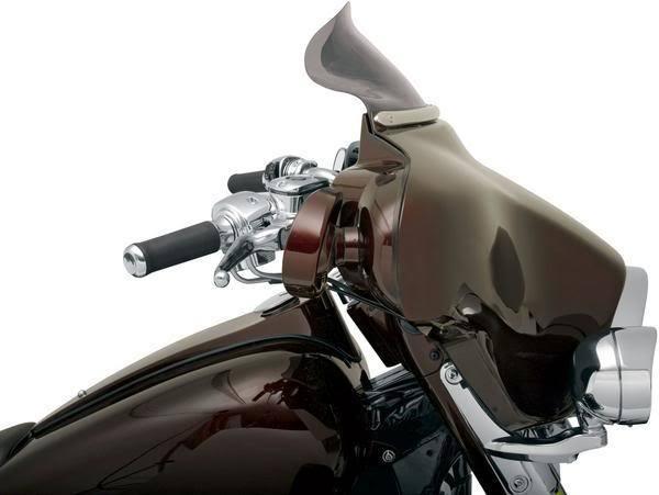 Klock werks dark smoke 6.5" flare windshield 1996-2013 flh harley custom bagger