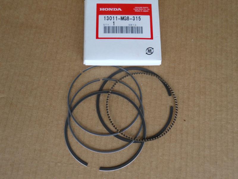 Nos oem piston ring set honda vt100 c 85 - 2011 std 13011-mg8-315 