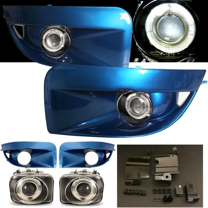 04 05 subaru impreza wrx sti gdb halo angel eye projector fog lights