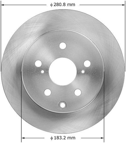 Bendix prt5922 rear brake rotor/disc-disc brake rotor