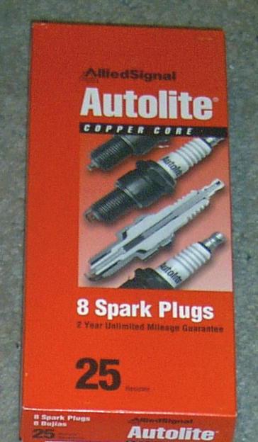 Autolite 25 copper core spark plugs set of eight