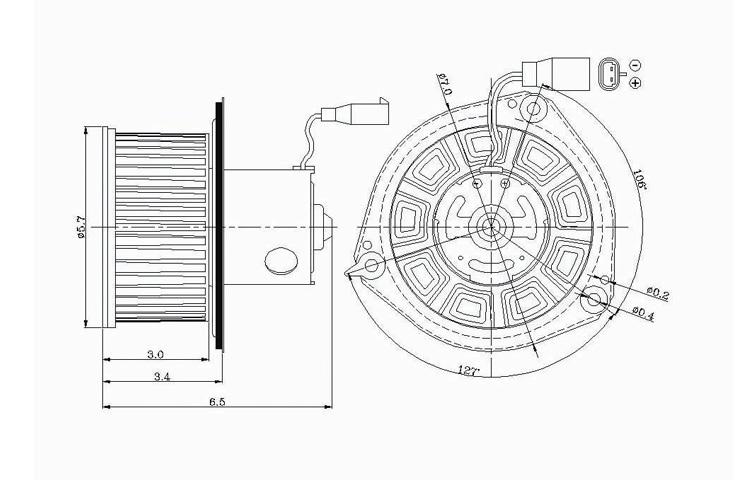 Replacement blower motor buick century buick regal pontiac oldsmobile 19131212