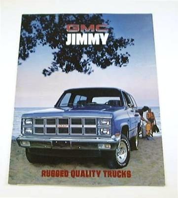 1981 81 gmc jimmy truck suv brochure c1500 k1500 sierra