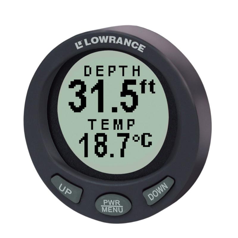 Lowrance lst-3800 in-dash digital depth & temp guage w/tm transducer 47-94