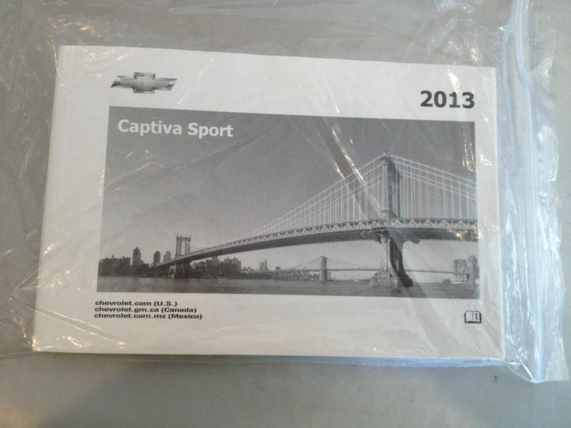 2013 chevrolet captiva sport owners manual in great condition