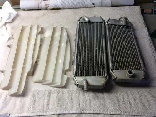 2007  kawasaki 250f radiators and shrouds.