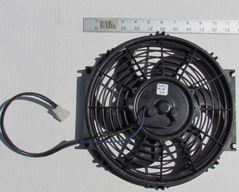 11" 12v electric fan low profile for street rod hot rod w/40 amp relay  #eta