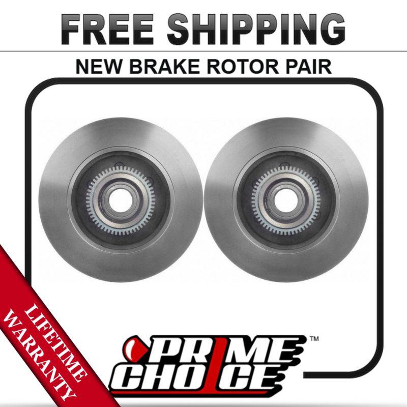 Pair (2) new front brake disc rotors with lifetime warranty