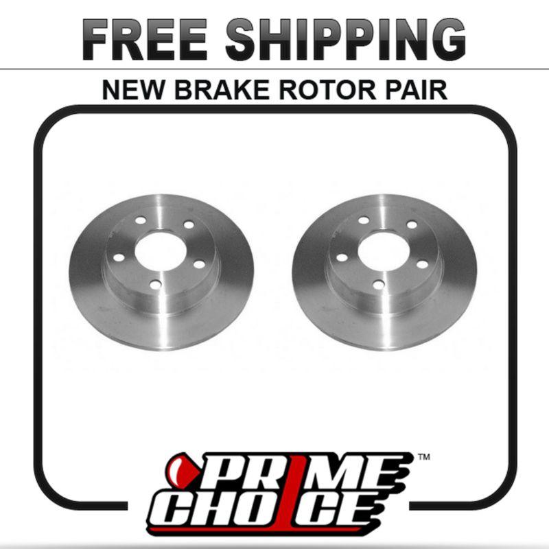 Pair of 2 premium rear disc brake rotors new set kit for left and right side