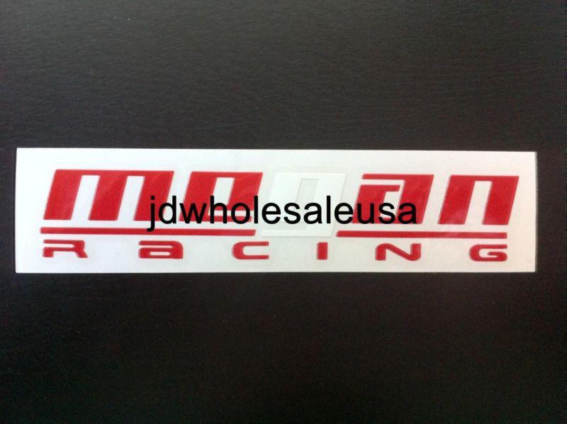 Megan racing decal sticker vinyl car truck sedan coupe hatch window red & white