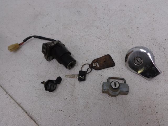 1985 yamaha virago xv700 xv 700 lockset ignition switch and key gas cap