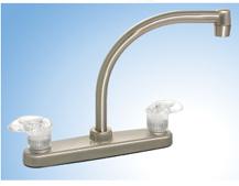 Phoenix faucet, kitchen, 8", 2-handle, hi arc, brushed nickel r5163