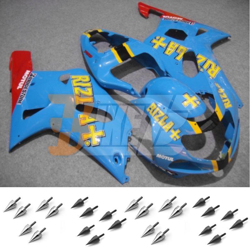 Free bolt kit! injection fairing kit for suzuki gsxr 600 750 2001 2002 2003 ae