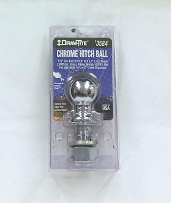 Tow-ready hitch ball, chrome, 2"x3/4"x1-1/2", 3.5k lb. 63887