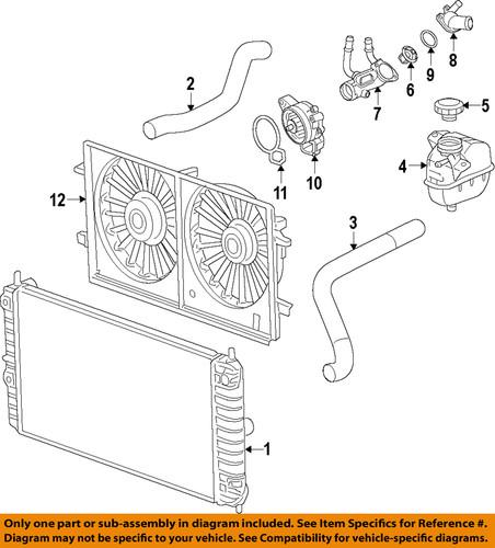 Gm oem 25775252 radiator-recovery tank