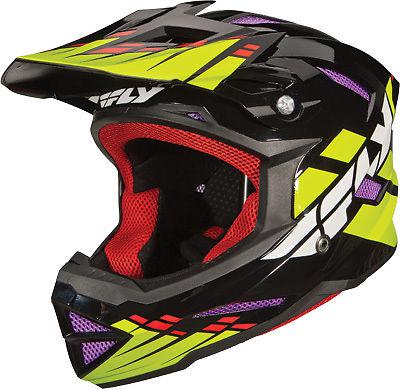 Fly default helmet black/lime/purple ys 73-9139ys