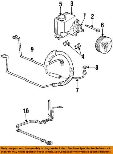 Chevrolet gm oem 10306242 steering return hose/power steering return hose