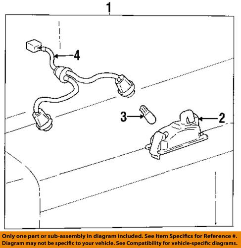 Toyota oem 0023400192 parking light bulb-park lamp bulb