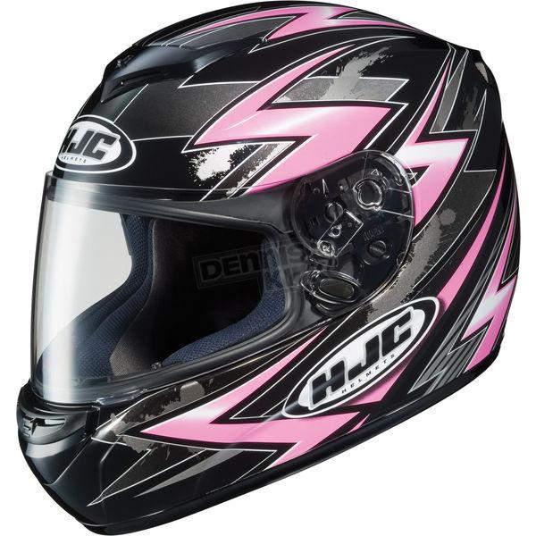 Hjc cs-r2 black/pink/silver thunder helmet size xlarge