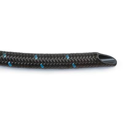 Russell hose pro-classic braided nylon black w/ blue tracer -8 an 3 ft. len ea