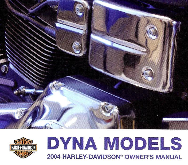 2004 harley-davidson dyna owners manual -new sealed-fxd-fxdx-fxdl-fxdwg-dyna