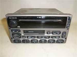 01 02 ford explorer cd/cassette radio oem lkq