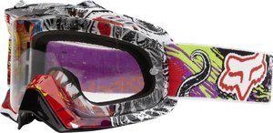 Fox racing airspc 2014 mx/offroad pestilance goggle black/red/white/clear lens