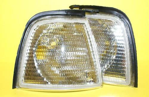 Audi 80 90 b3 b4 sedan wagon clear corner lights pair left+right 1987-1995