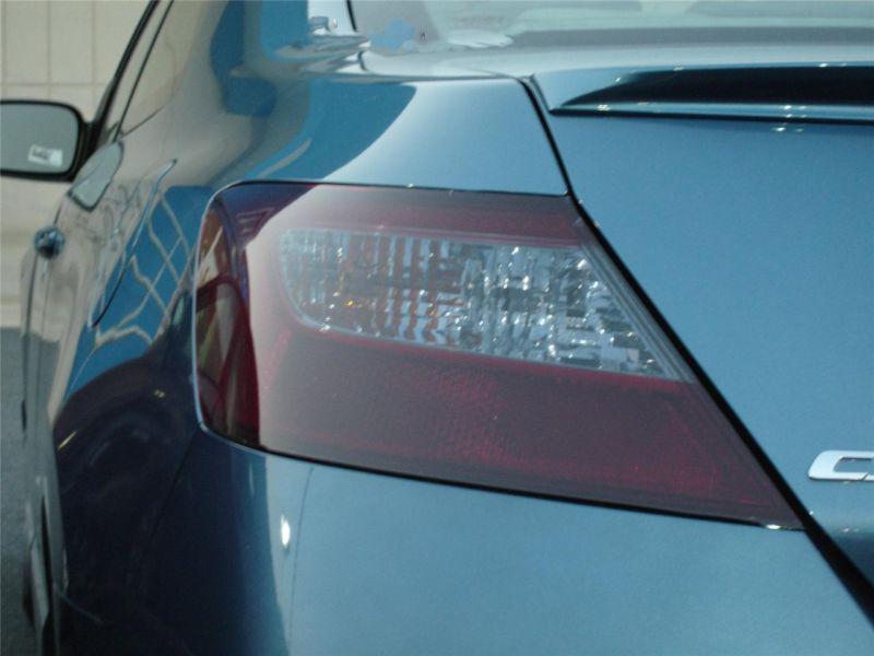 Honda civic coupe smoke colored tail light film  overlays 2006-2010