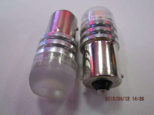 Pair auto 1156 ba15s super 3w turnning light led backup reverse lamps white