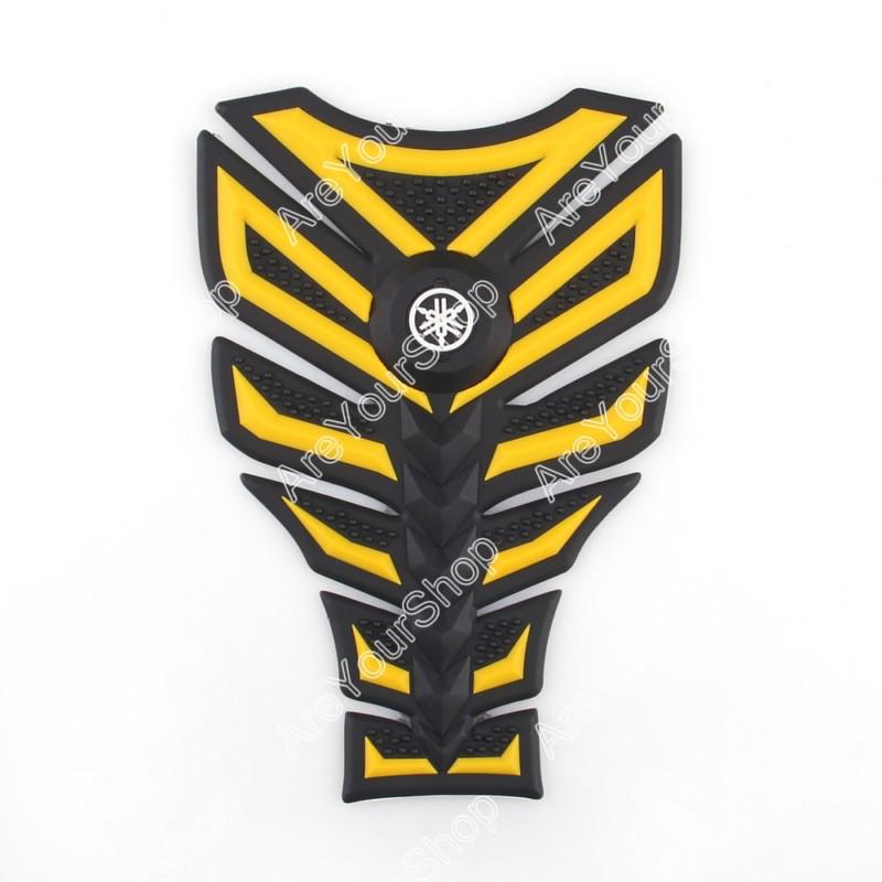 3d rubber tank pad protector gas motorcycle yamaha yzf r1 r6 r6s yz yw yellow