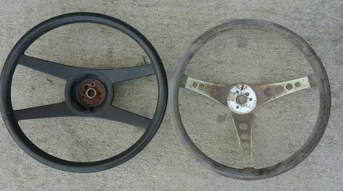 Steering wheel lot of 2, superior 500, chavy camaro z28, sport 4 spoke black