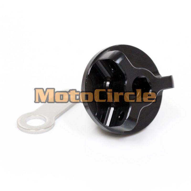 Black cnc oil filler cap for kawasaki er6f er6n ninja ex 650r z1000 