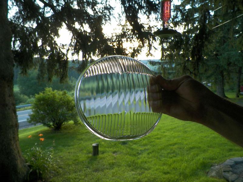 Tiltray headlamp guide by cheverolet convex clear glass lens