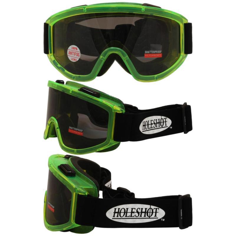 Green frame offroad goggles