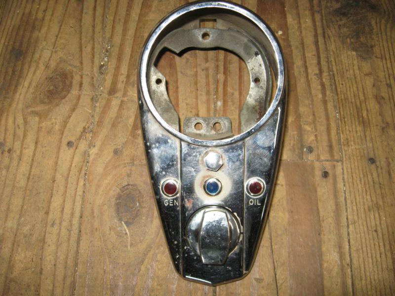 Harley davidson - panhead-shovelhead  3 light dash assembly