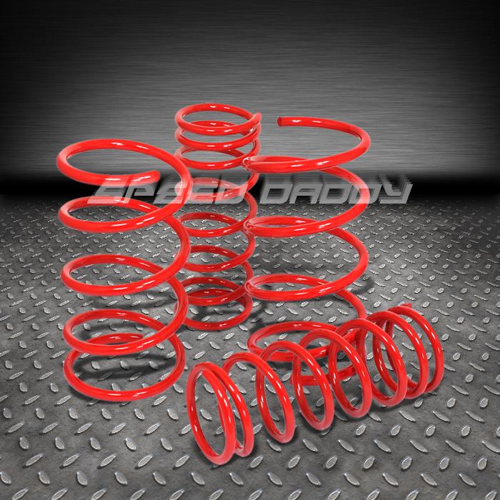 1.5" drop racing suspension lowering springs/spring 03-09 mazda 3 bk3p mzr red