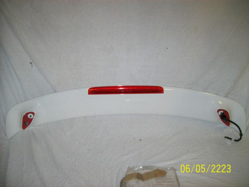 Nos mazda 626 glacier white spoiler w/ 3rd tail light part number 000 88 splruk