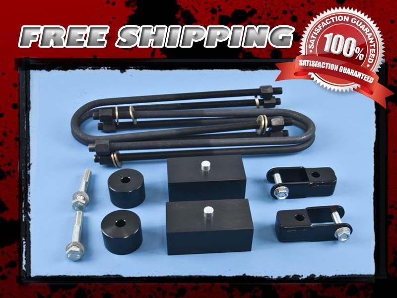 Nylon lift kit front 2" rear 2" shock extender 4x4 4wd overload spring u-bolt