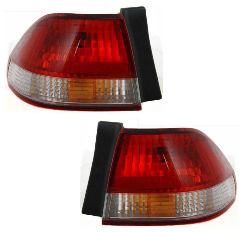 Capa tail light brake lamp rear lens & housing pair set driver & passenger sides