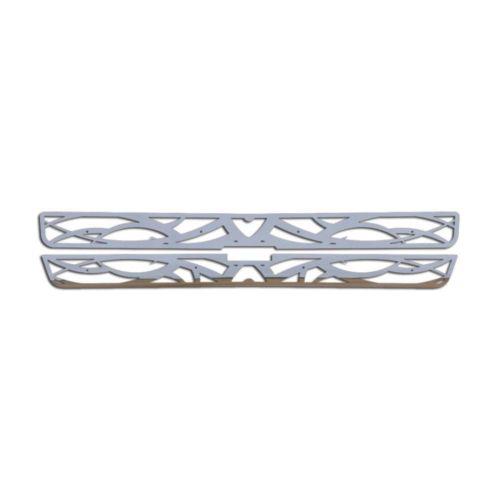 Chevy silverado ld 01-02 stainless tribal front metal grille trim cover insert