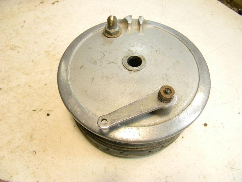 Bsa 7" front hub drum brake plate - full width hub