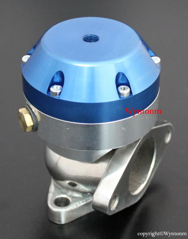 38mm turbo stainless steel mini wastegate 28 psi blue