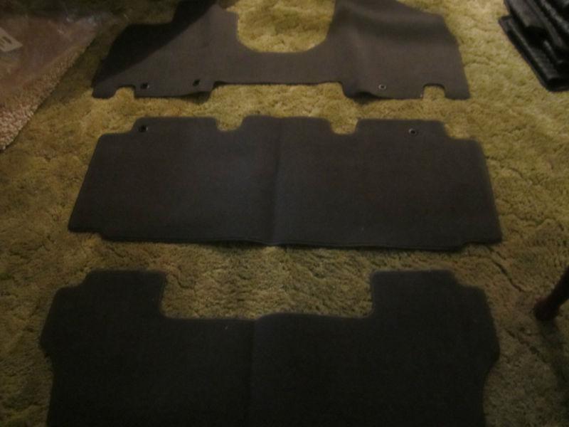 2011-2013 honda odyssey oem factory grey gray carpeted floormats new