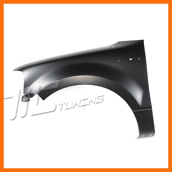 04-08 ford f150 left front fender fo1240231c primered for xlt wo flare mldg hole