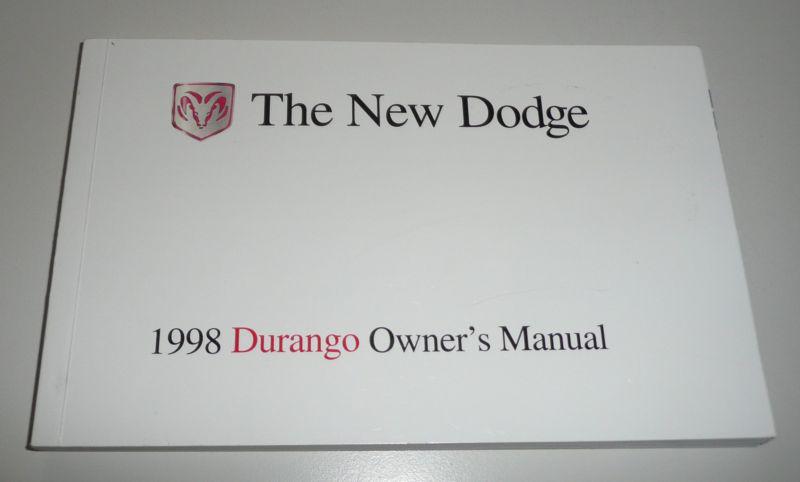 1998 98 dodge durango factory owners manual only … free ship