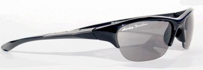 Harley davidson black frame semi rimless  sunglasses  